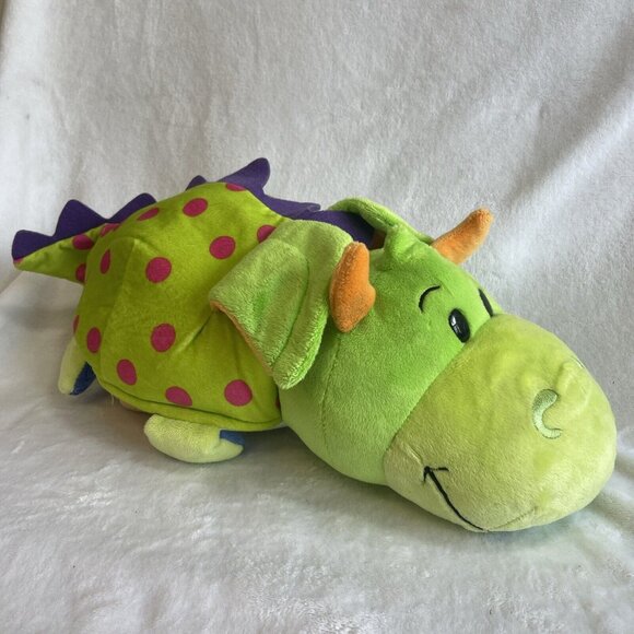 Flip A Zoo Imogen Dragon/Persephone Unicorn 2-in-1 Plush 20"‎ - Picture 1 of 9